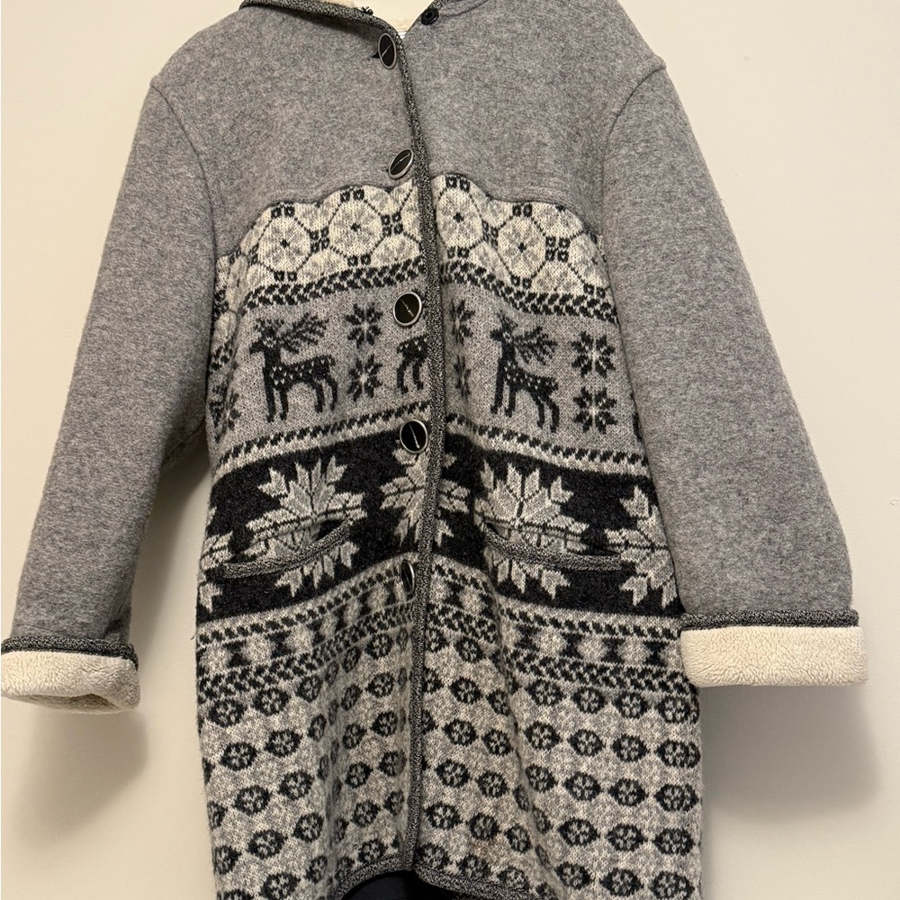 Vintage Simons Wool Nordic Design Coat - Picture 2 of 6